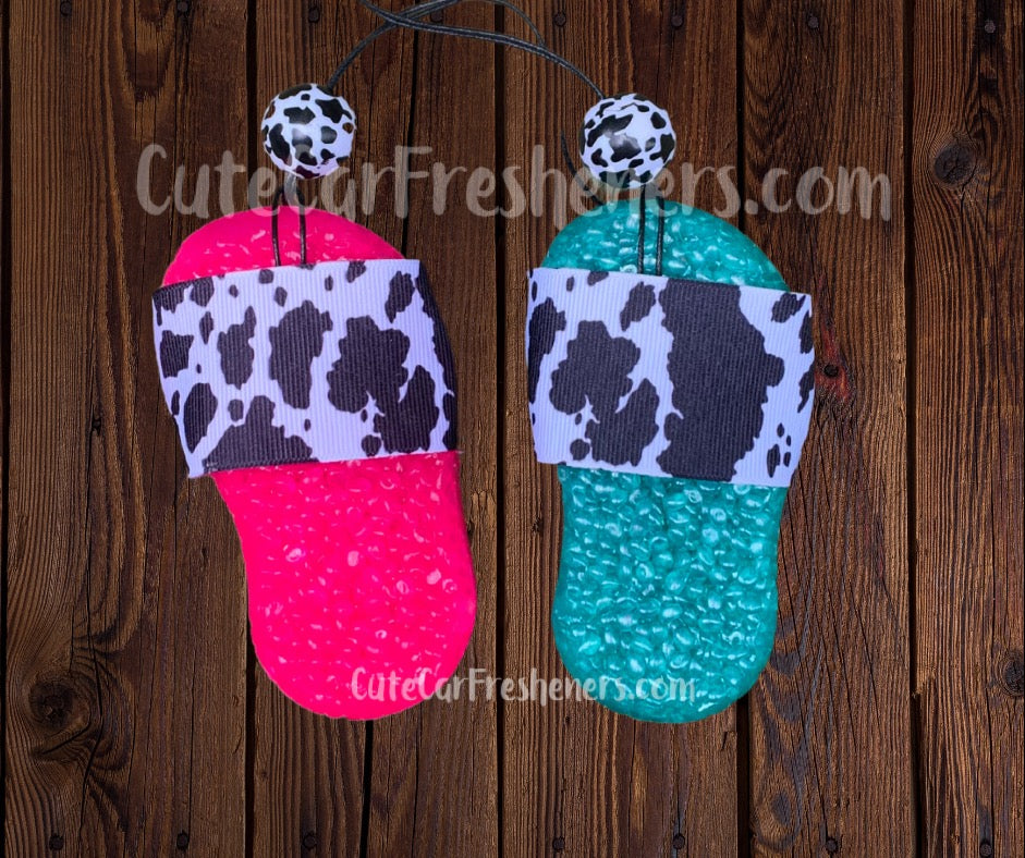 Cow Print Sandal Freshie