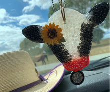 Load image into Gallery viewer, Cow Car Freshener- Black &amp; White
