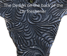 Load image into Gallery viewer, Cow w/Cheetah Serape Ribbon Car Freshener
