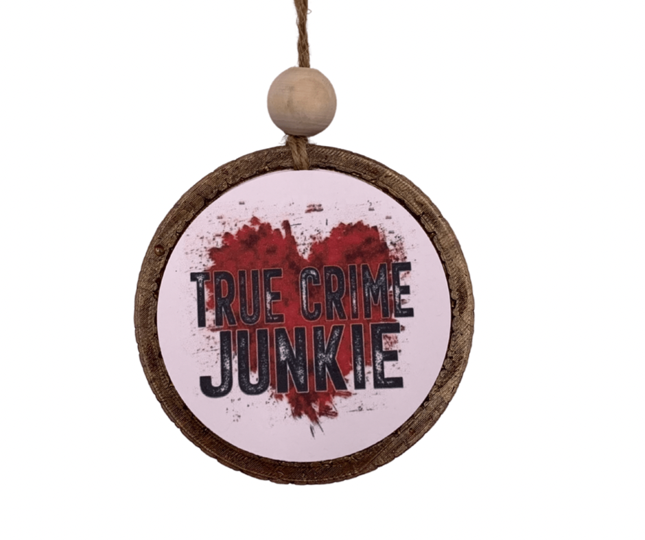 True Crime Junkie Car Freshie